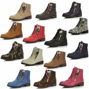 lace up combat booties