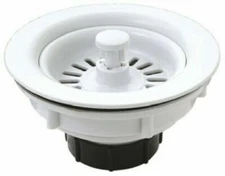 Master Plumber #547-656 White Basket Sink Strainer - NEW & FREE SHIPPING