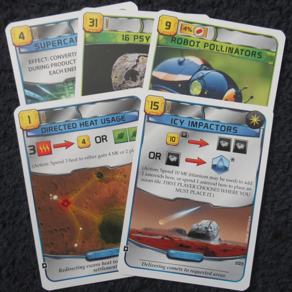 UK Terraforming Mars Board Game x5 Seasonal Promo Pack 2023 Cards Set FryxGames - Image 2 of 4