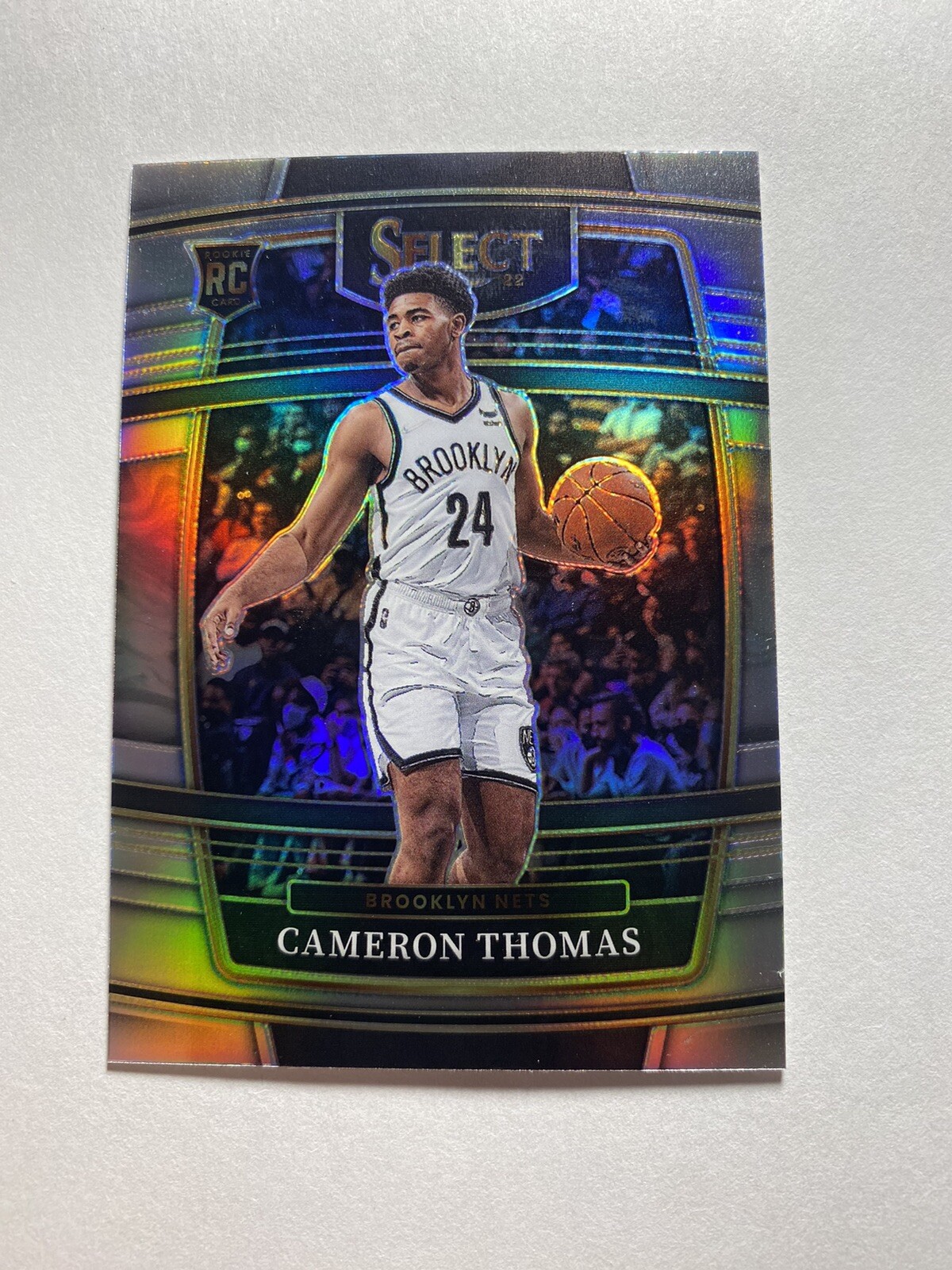2021-22 Panini Select #21 Cameron Thomas Silver Prizms RC