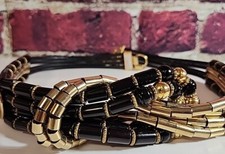 G. Gagliano Belt Buckle Womens 80s Large Statement Goldtone P5