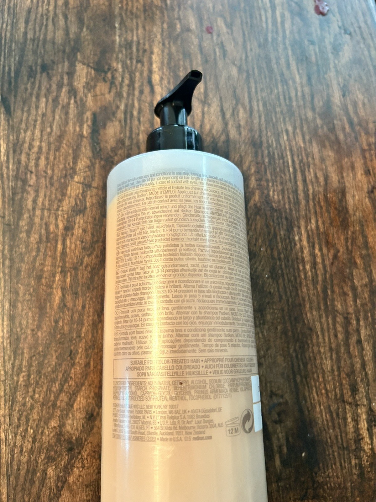 Redken Genius Wash Cleansing Conditioner for Coarse Hair, 16.9 oz