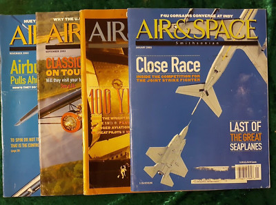 Air & Space Smithsonian - Lot Of Four - Jan., March, Sept., Nov. 2003 - G+