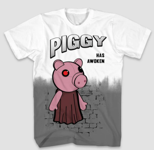 Children's T-shirt cotton Roblox piggy