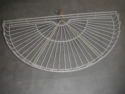 TOURNIQUET PLATEAUX DEMI LUNE EN FER POUR ANGLE DROIT CUISINE/SALLE DE BAIN X 2 - Photo 1/4