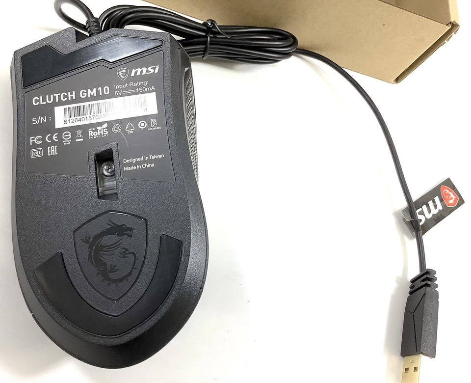 MSI Clutch GM10 Wired Optical Mouse - Image 2 of 4