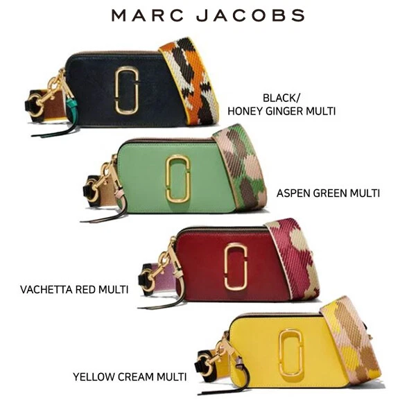 Marc Jacobs Black And Grey Small Snapshot Camera Bag