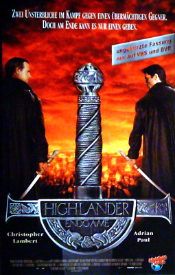 Highlander : ENDGAME *  KULT ~ ERSTAUFLAGE * Christopher  Lambert * Adrian  Paul