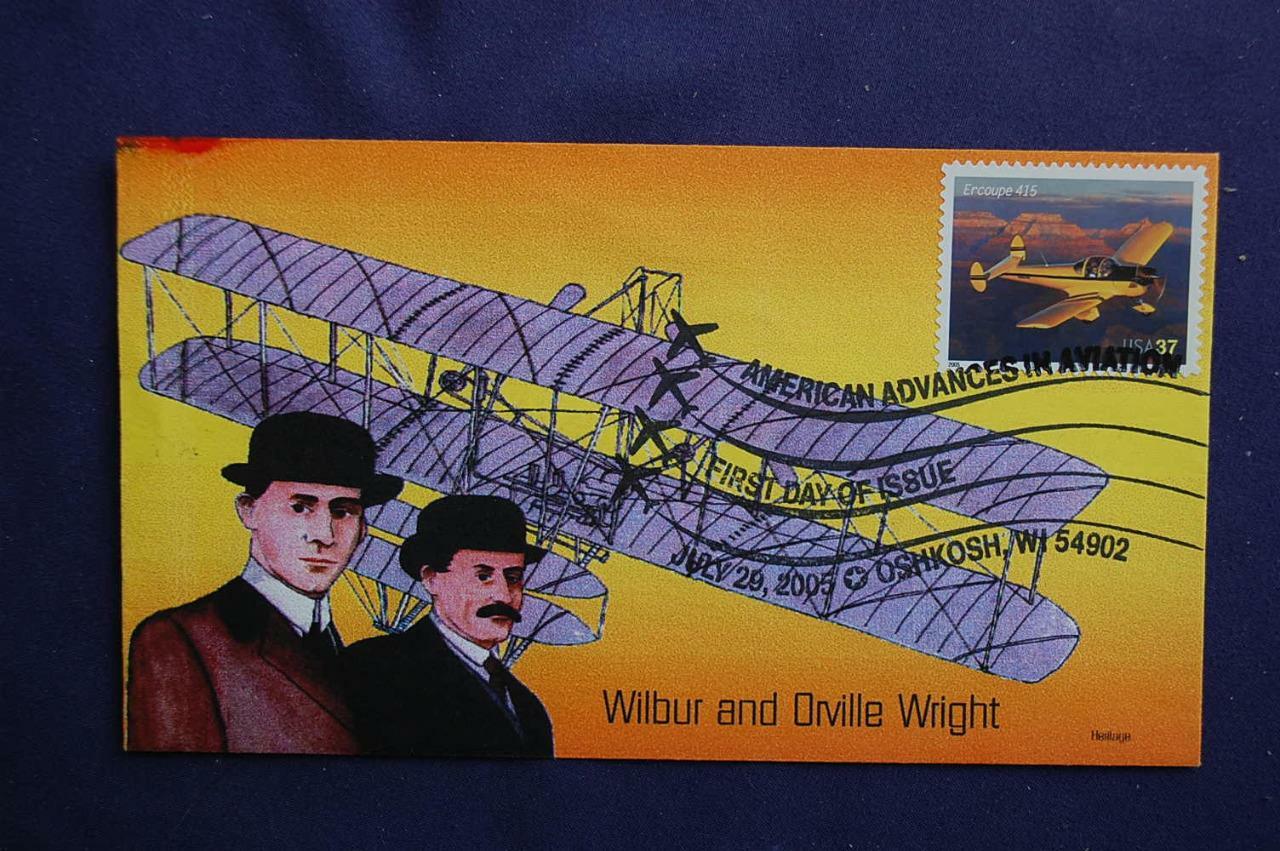Advances in Aviation ERCO Ercoupe 37c Stamp FDC Heritage Sc#3920 10185 Oshkosh