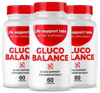 (3 Pack) Life Support Labs Advanced Gluco Balance Support Supplement 180 Capsule