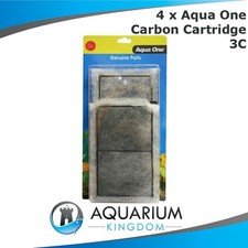 4x 25003C Aqua One Carbon Cartridge 3C 2 Pack AquaStyle 620 / 620T AquaMode 900 
