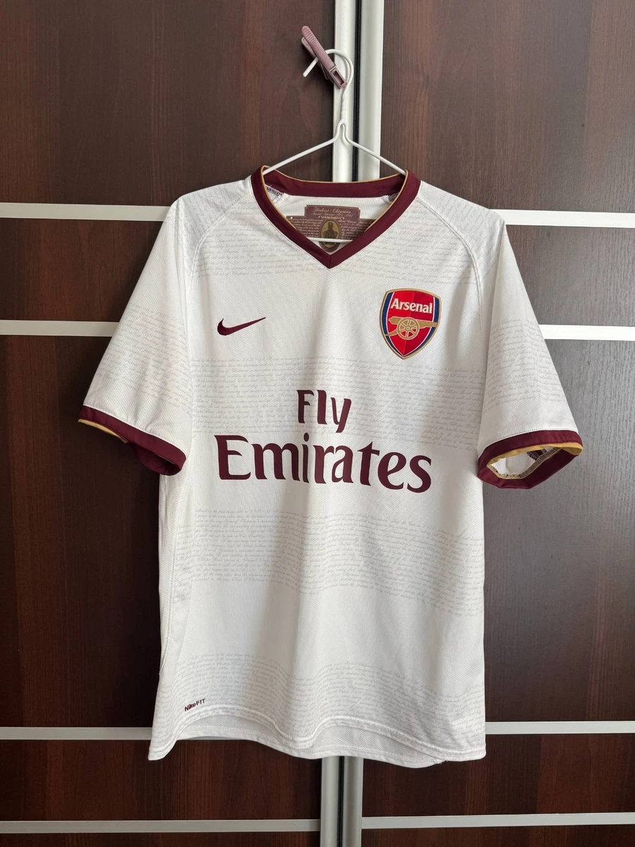 Nike Arsenal White International Club Soccer Fan Apparel and