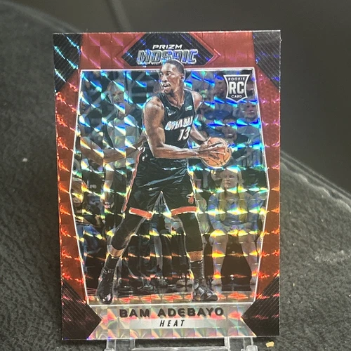 BAM ADEBAYO 2017-18 Panini Prizm Rookie  Mosaic Red SSP #86
