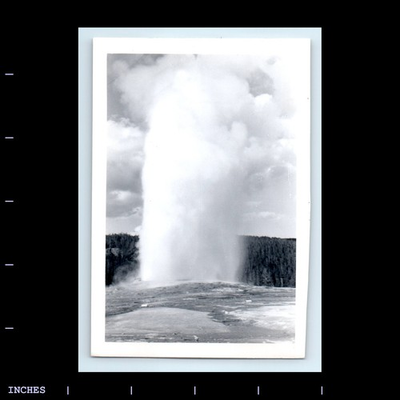 #ad #ad Old Vintage Photo OLD FAITHFUL GEYSER LANDSCAPE $4.50