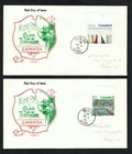 Canada #650-653, 1974 Christmas set, Artopages cachet FDCs VF - Regina Sask.