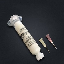 AMAOE Halogen-Free Solder Paste Flux for BGA PCB Repair 2 Syringe Needles