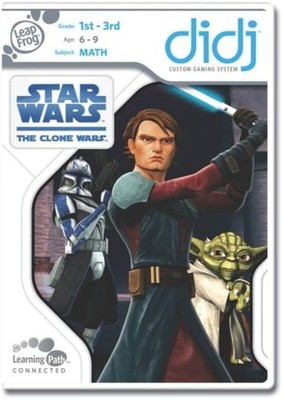 Leap Frog DIDJ Star Wars : The Clone Wars ages 6 - 9 grades 1st - 3rd math
