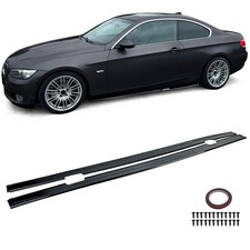 Aufsatz Seitenschweller Schwarz Glanz passt für 3er BMW E92 E93 Coupe Cabrio