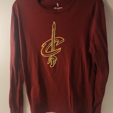Fanatics Cleveland Cavaliers NBA Long Sleeve Shirt Maroon Size M