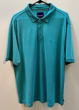 Tommy Bahama Island Zone Men's Polo Golf Shirt Green Teal XL