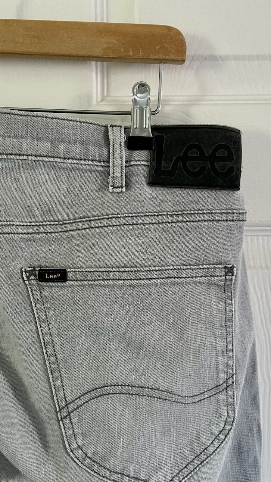 Lee Powell Grey Jeans - W36 L32 - Straight Fit image 5