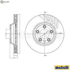 2x BRAKE DISC 23-0876C FOR VW AUDI PORSCHE BLK/BPD/BAC/BPE 2.5L 5cyl TOUAREG
