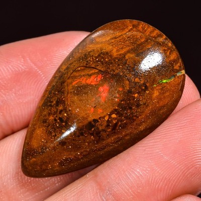 100% Natürlich Koroit Boulder Opal Cabochon Edelstein 32.55 ct 20x33x7 mm TP787