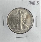 1940-S Walking Liberty Half Dollar 90% Silver Circulated Strong Detail San Franc