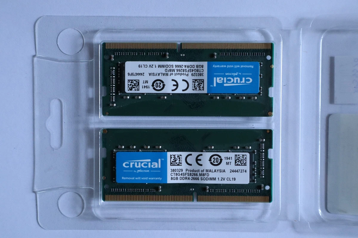 Micron SO-DIMM 8 GB DDR4 SDRAM Memory (RAM) 2 Modules for sale | eBay