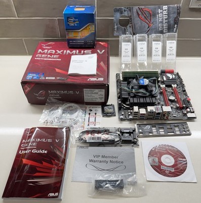 ASUS ROG Maximus V Gene Z77 LGA1155 i5-3570K 32GB DDR3 Combo Tested Motherboard