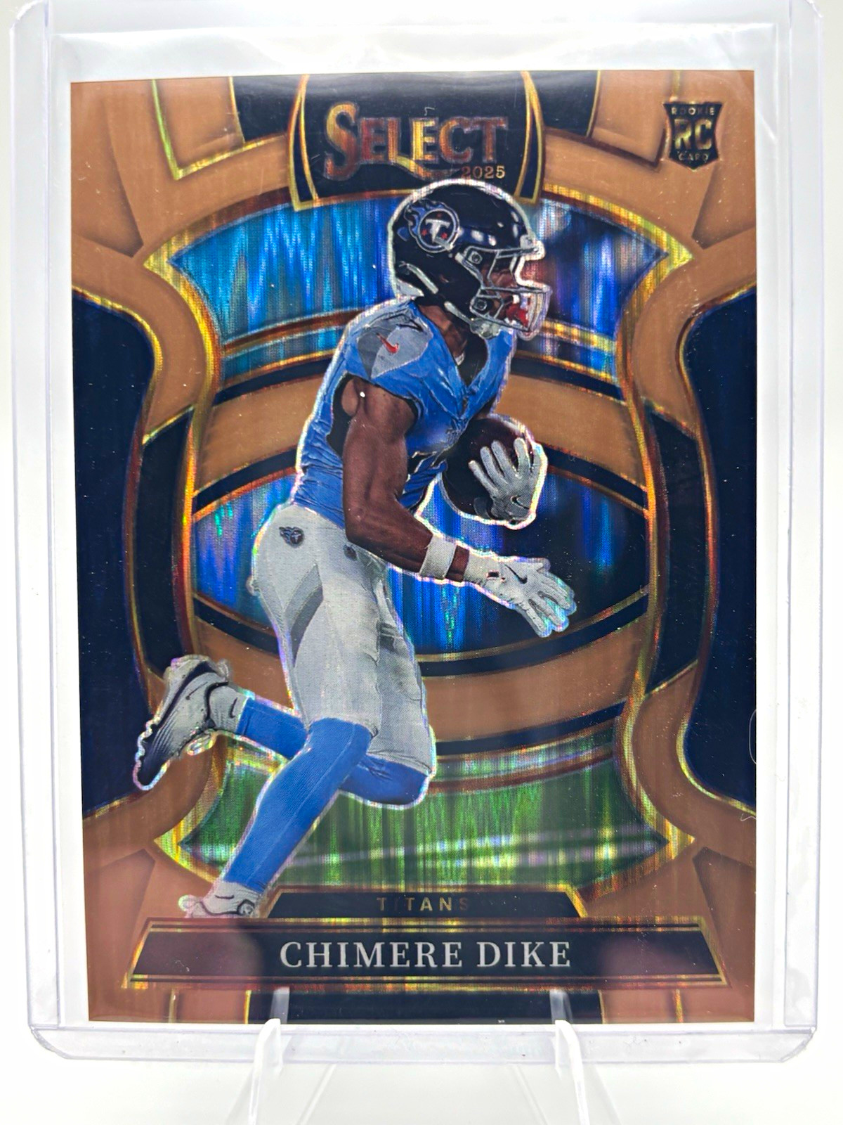 Panini Select 2025 Chimere Dike Titans Concourse Prizm 67/299 Rookie #27