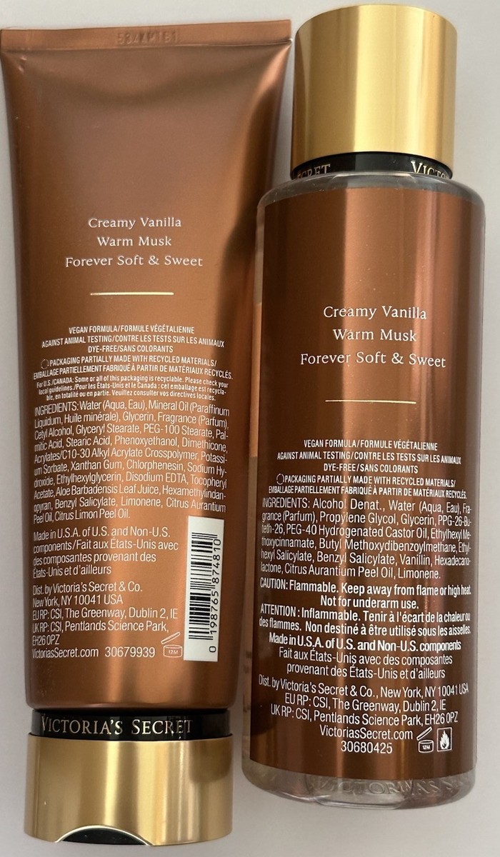 Victorias Secret Vanilla Lace Fragrance Body Mist & Lotion 2pc Set