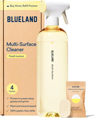 Multi-Surface All Purpose Cleaning Spray Bottle with 4 Refill Tablets