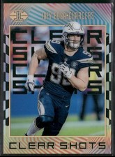 2019 Panini Illusions #CS-JB Joey Bosa Clear Shots Gold #/399