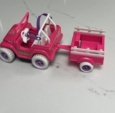 Mattel Barbie Kelly And Tommy Power Wheels Jeep. Vintage 1997 Working Horn