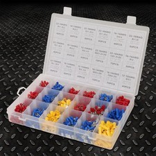 1200 PCS ELECTRICAL CONNECTOR SPADE EYELET WIDE GAUGE TERMINAL ASSORTMENT KIT