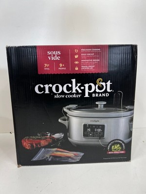 Crock-Pot 7 qt. Stainless Steel Slow Cooker with Sous Vide