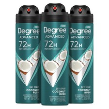 Degree Men Advanced Antiperspirant Deodorant Dry Spray Coconut Rush 3 Count 7...