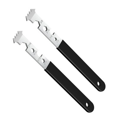 2 PCS Paver Removal Tool Extractor Joint Scraper Micro Teeth Galvanized Steel