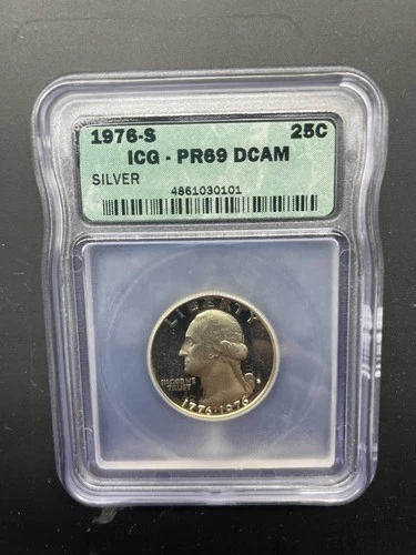1976-S ICG PR69 DCAM Silver Washington quarter