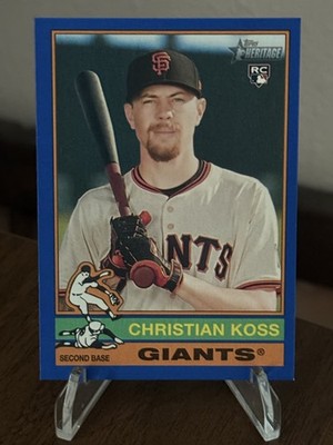 Christian Koss 2025 Topps Heritage High Number Blue RC #538