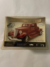 Testors Gold Series 34 Ford Coupe Metal Body Model Kit 124 Red 450029 New