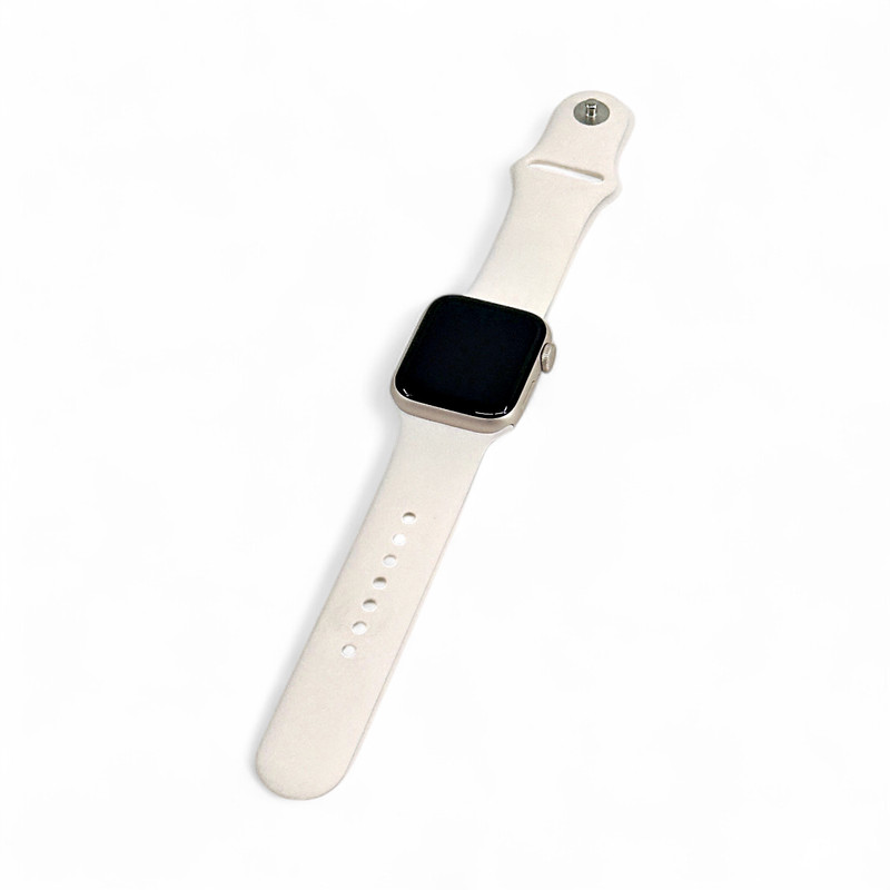 Apple Watch SE 3 40mm GPS Starlight Aluminum Case w Sport Band S/M MEH34LW/A