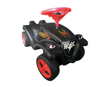 AC/DC Highway to hell Bobby Car schwarz rot Classic BIC Rutschauto Metal Rock FA