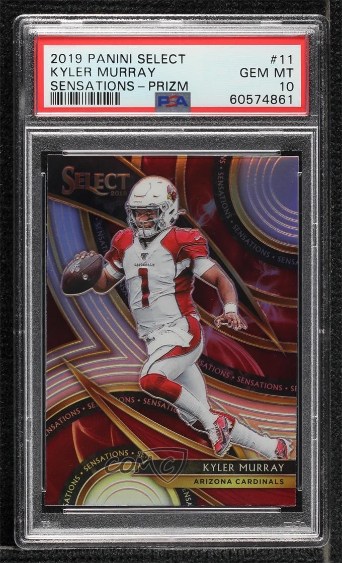 2019 Select Sensations Silver Prizm Kyler Murray PSA 10 GEM MT Rookie RC 14do