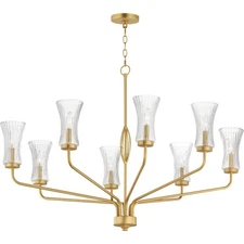 Maxim Lighting 16158CRNAB Camelot Chandelier Natural Aged Brass