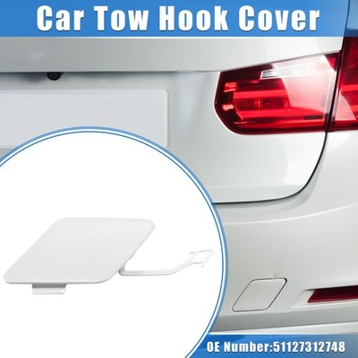 Car Rear Bumper Tow Hook Eye Hole Cover Cap Fit for BMW 3 F30 12-15 White