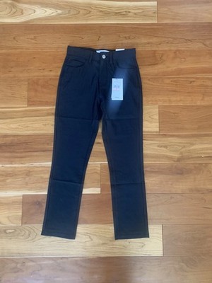 Calvin Klein Jeans Women's Black Slim Pants Stretch Sz 10 Shorter 26 Inseam NWT