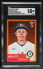 2022 Chrome Platinum Anniversary Orange Wave Refractor 12/25 Nick Allen 0h2x