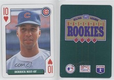 1992 Bicycle Baseball Rookies Playing Cards Box Set Derrick May #10H